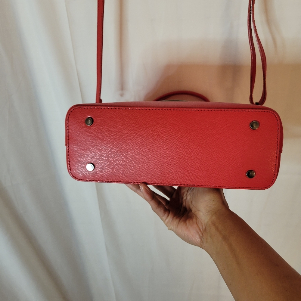 PERSAMAN red leather crossbody bag NWT - Picture 4 of 6